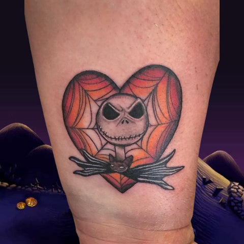 Jack Skellington In Heart tattoo Best Nightmare Before Christmas Tattoos