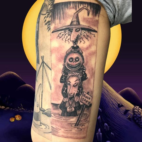 Lock Shock and Barrel Tattoo Best Nightmare Before Christmas Tattoos