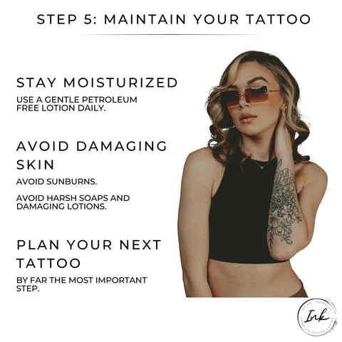 Maintain Your Tattoo Step 5 How To Take Care Of Your Tattoo in 5 Easy Steps The Ultimate Guide To Tattoo Aftercare