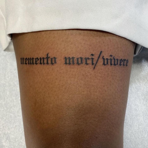 Memento Mori Vivere Tattoo Top 10 Memento Mori Tattoos