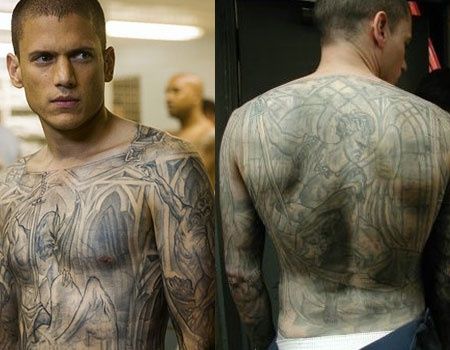Michael Scofield Prison Break TV Show Tattoos