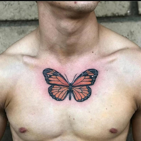 Monarch Butterfly Aries Tattoo  Best Aries Zodiac Sign Tattoo Ideas