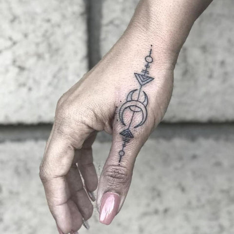 The Canvas Arts Temporary Tattoo Waterproof For Mens  Women Wrist Arm  Hand Neck X172 Stars Half Moon Tattoo Size 60mmX105mm  Amazonin  Beauty