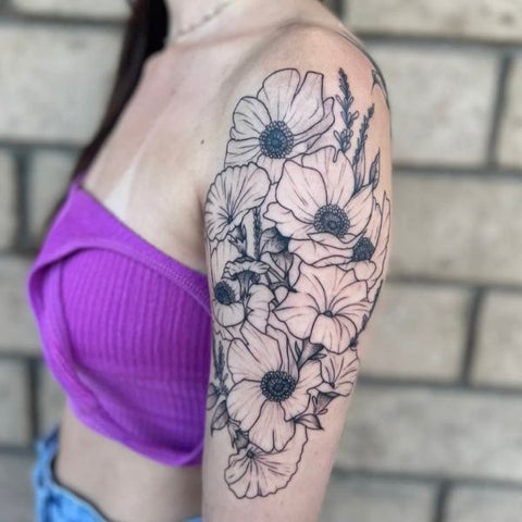 Tattoo uploaded by Tattoodo  Birth month flower tattoo by Donghwa donghwa  daffodil birthmonthflowertattoos birthmonthflowers flowertattoo flowers  florals petals blooms leaves nature plant birthmonth  Tattoodo