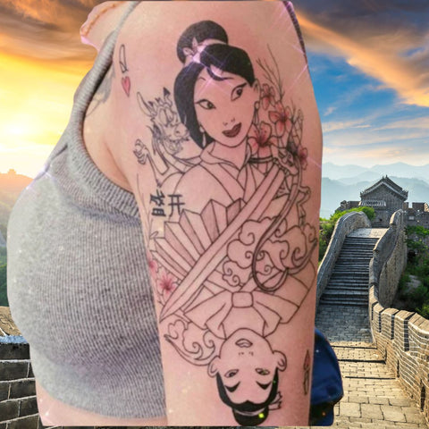 Mulan Tattoos Best Disney Tattoo Ideas