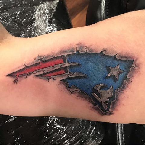 New England Patriots Tattoo Best Football NFL Tattoo Ideas