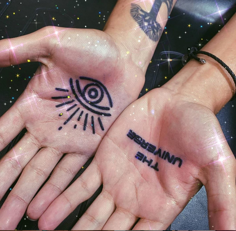 Palm Eye Tattoo