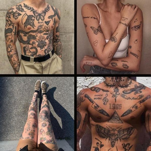 patchwork style tattoos menTikTok Search