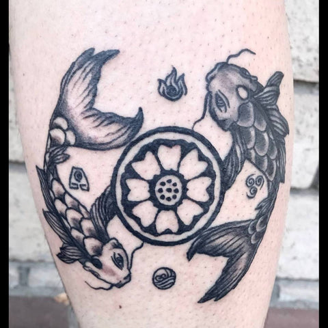 Pisces Fish Yin Yang Tattoo Best Pisces Tattoo