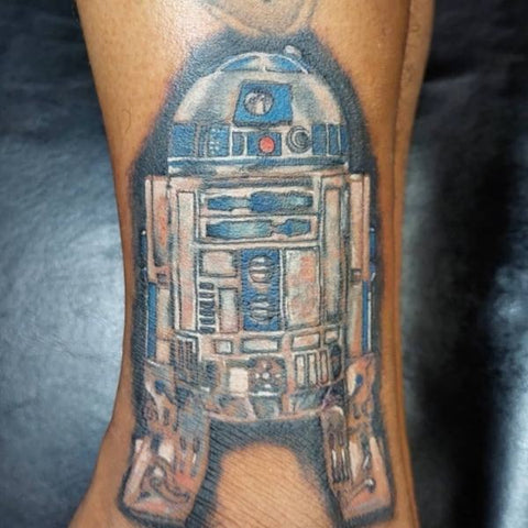 R2D2 Cover Up Tattoo Best Star Wars Tattoo Ideas