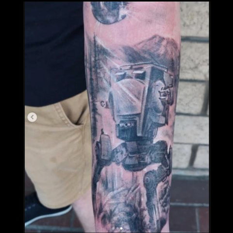 Realistic AT - ST Walker Tattoo Best Star Wars Tattoos