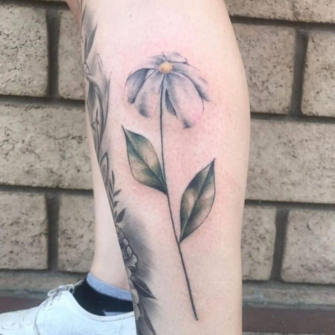 Details 155+ calf tattoos flowers latest