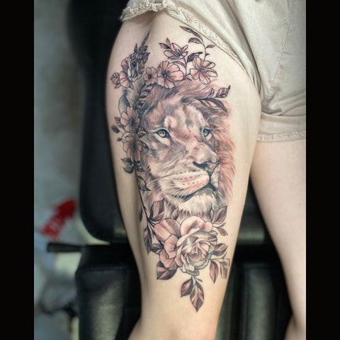 Realistic Lion Tattoo Scar Cover Up Best Tattoo Cover Up Ideas