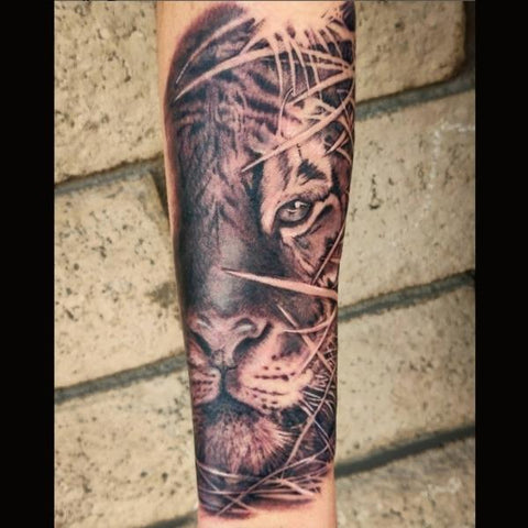 Shoulder Realistic Tiger Tattoo by Tantrix Body Art