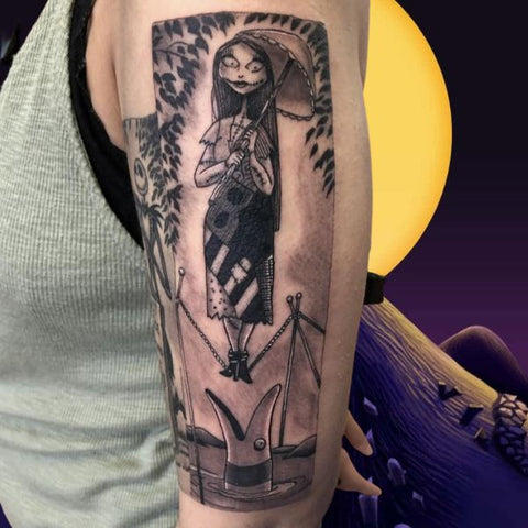 Sally on Rope Best Nightmare Before Christmas Tattoos