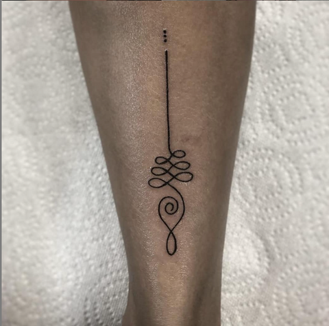 Tattoo #7. Small Unalome done by Caliope Elaine at AC Ink in Somers Point,  NJ : r/tattoos