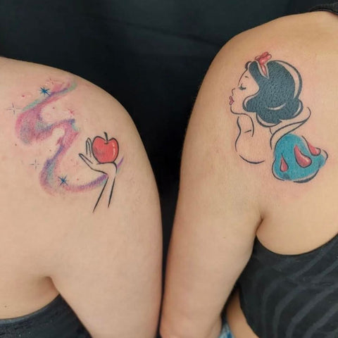 Snow White Couple Tattoos Best Disney Tattoo Ideas