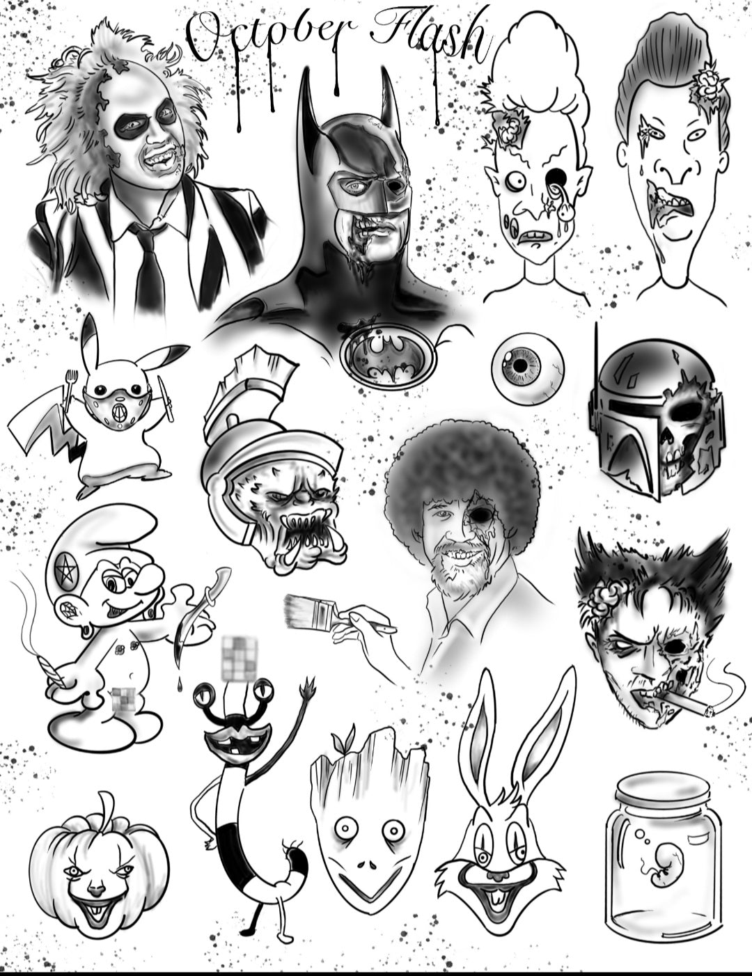 Tattoo Flash Spooktacular 2019 