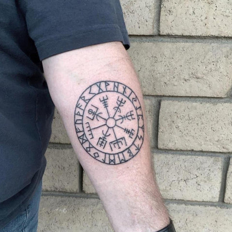 The Vegvisir Viking Compass Occult Tattoo Best Occult Tattoo Ideas