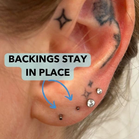 Threadless Jewelry Backings Stay in Ear Threadless Jewelry Guide