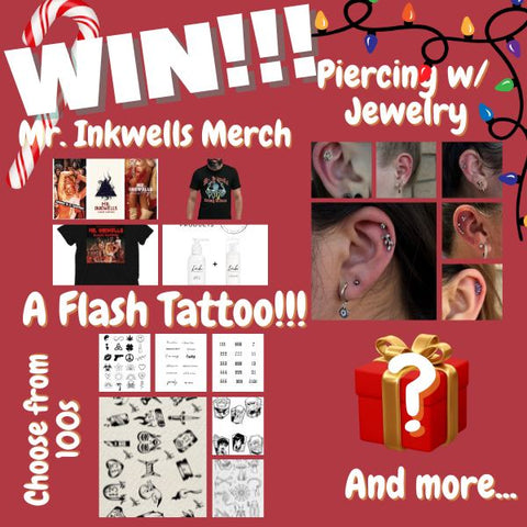 Toys For Tots Toy Drive and Win a Tattoo and Piercing Mr. Inkwells Tattoos and Toys Prizes Pic