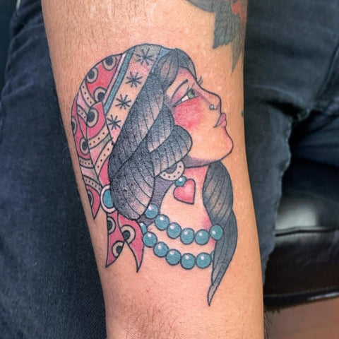 Traditional Tattoo Style Gypsy
