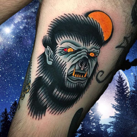 Traditional Werewolf Tattoo Best Wolf Tattoos