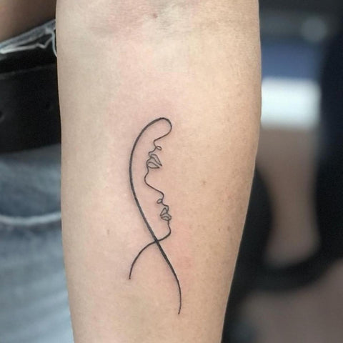 Abstract wavy line tattoo by Kevin King  Tattoogridnet