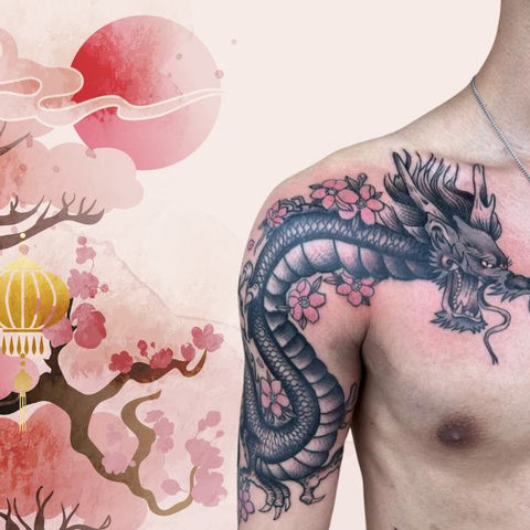 Tribal Dragon  Chinese Zodiac Snake Tattoo HD Png Download  Transparent  Png Image  PNGitem