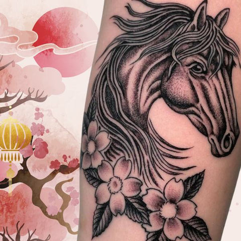 Horse tattoo hires stock photography and images  Alamy