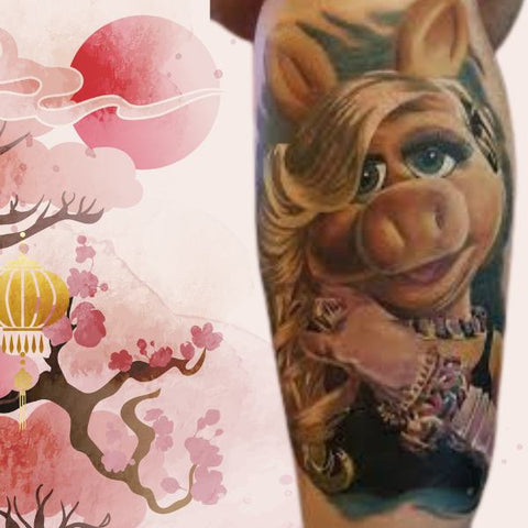 Year of the Pig Tattoo Best Chinese Zodiac Sign Tattoo Ideas