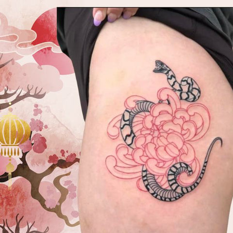 Year of the Snake Tattoo Best Chinese Zodiac Sign Tattoo Ideas