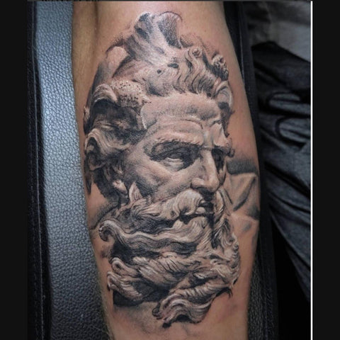 Zeus tattoo by Arlo Tattoos | Post 15956 | Poseidon tattoo, Zeus tattoo,  Greek tattoos
