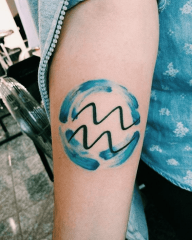 55 Best Aquarius Tattoos A Symbolic Tribute to the Water Bearers  Significance