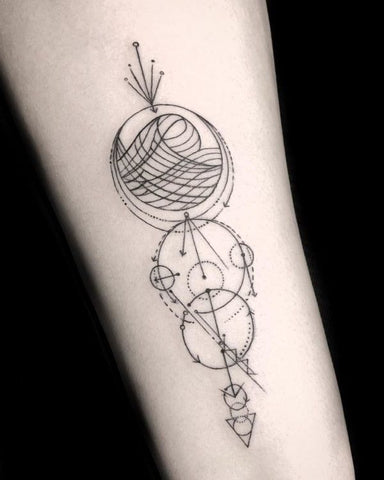 Buy Aquarius Constellation Tattoo Rose Flower Tattoo Design Online in India   Etsy