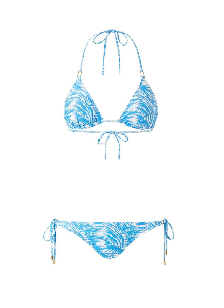 Melissa Odabash Cancun Blue Splash Print Classic Triangle Bikini ...