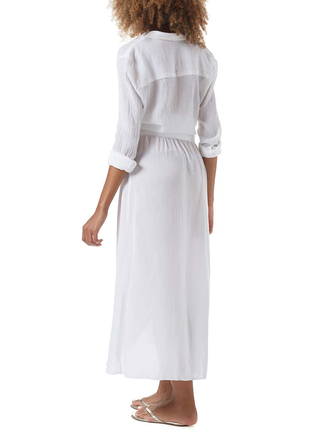 Melissa Odabash Devlin White Wrap Skirt | Official Website