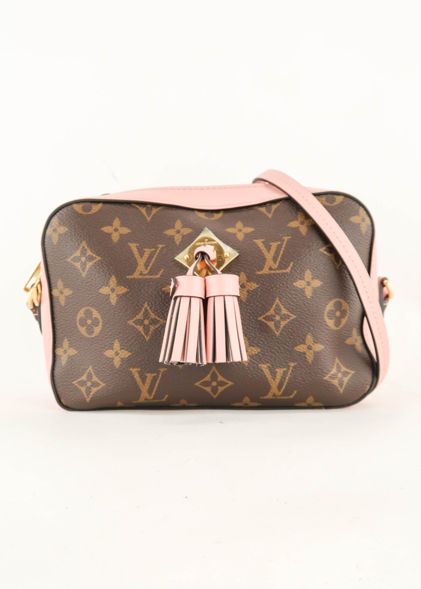 Louis+Vuitton+Saintonge+Crossbody+Coquelicot+Brown+Freesia+Pink+