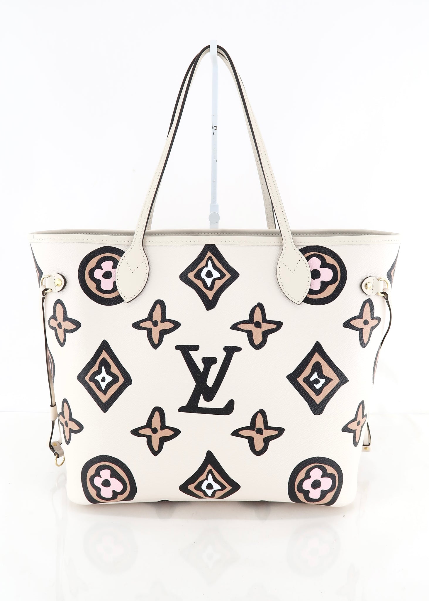 Louis Vuitton Limited Edition Creme Wild at Heart Monogram Canvas Onthego GM Bag