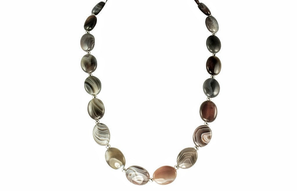 botswana agate necklace