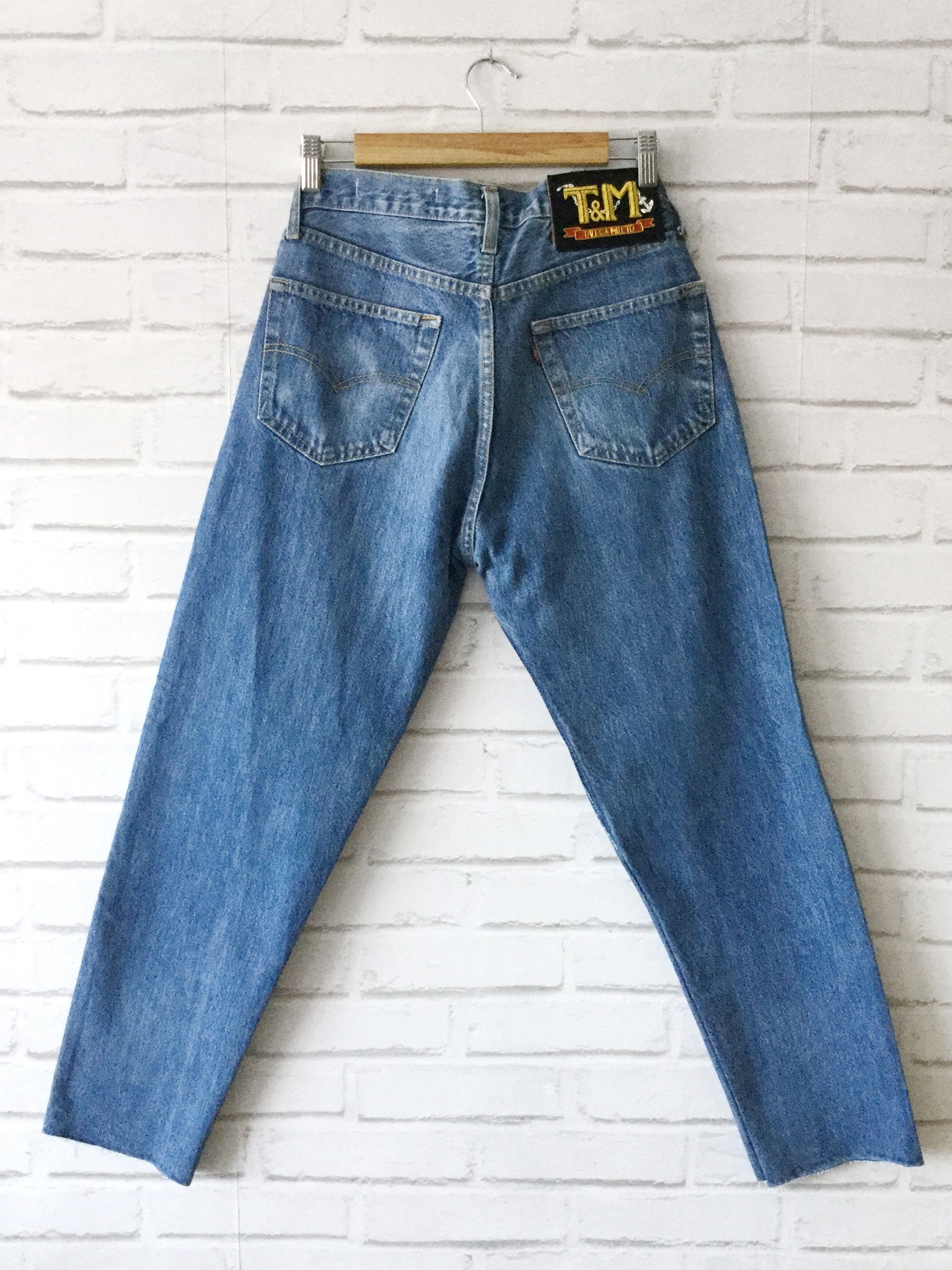 reworked levis jeans