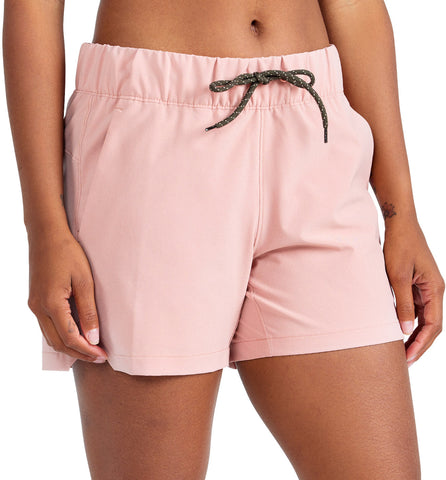 Ell and voo womens shorts size 12 pale pink stretch 057653