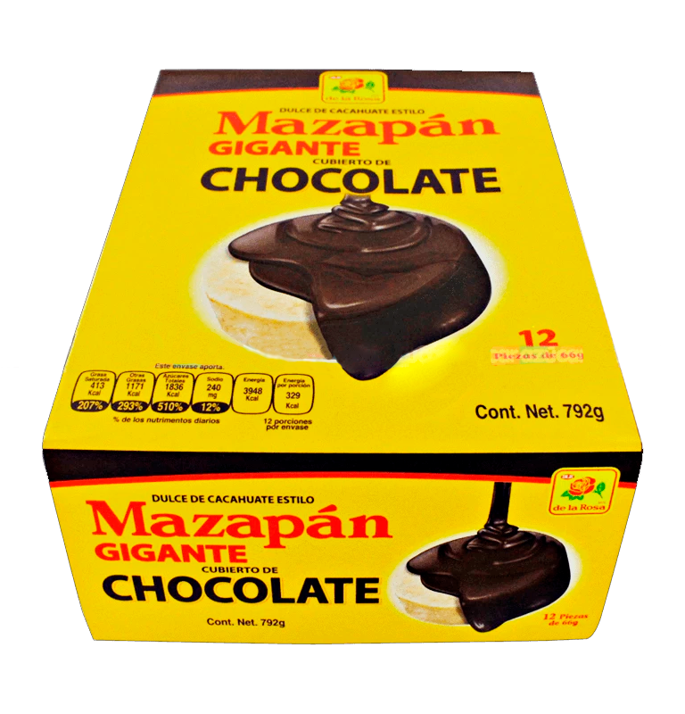 De la Rosa Mazapan gigante C/Chocolate 12 pz – General Distribution
