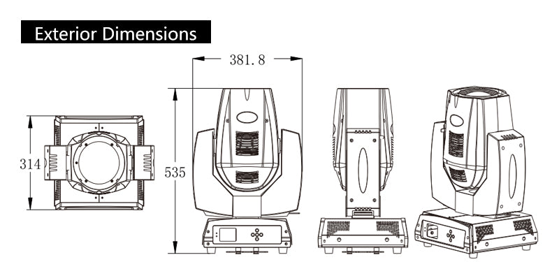 Betopper 7R Osram 230W Led Beam Moving Head