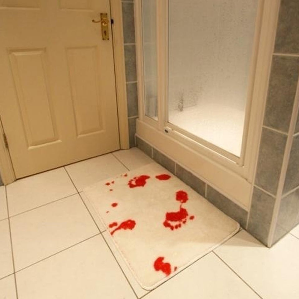Anti Slip Bloody Footprints Bath Mat Deals And Discounts For