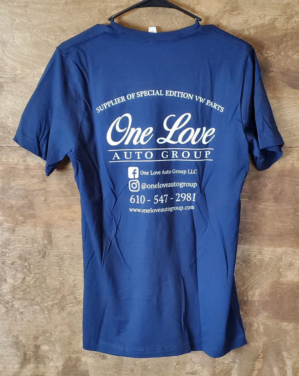 One Love Shop Shirt - Navy Blue – One Love Auto Group