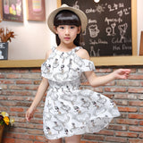 Floral Pattern Beach Dress For 5 6 7 8 9 10 12 Years