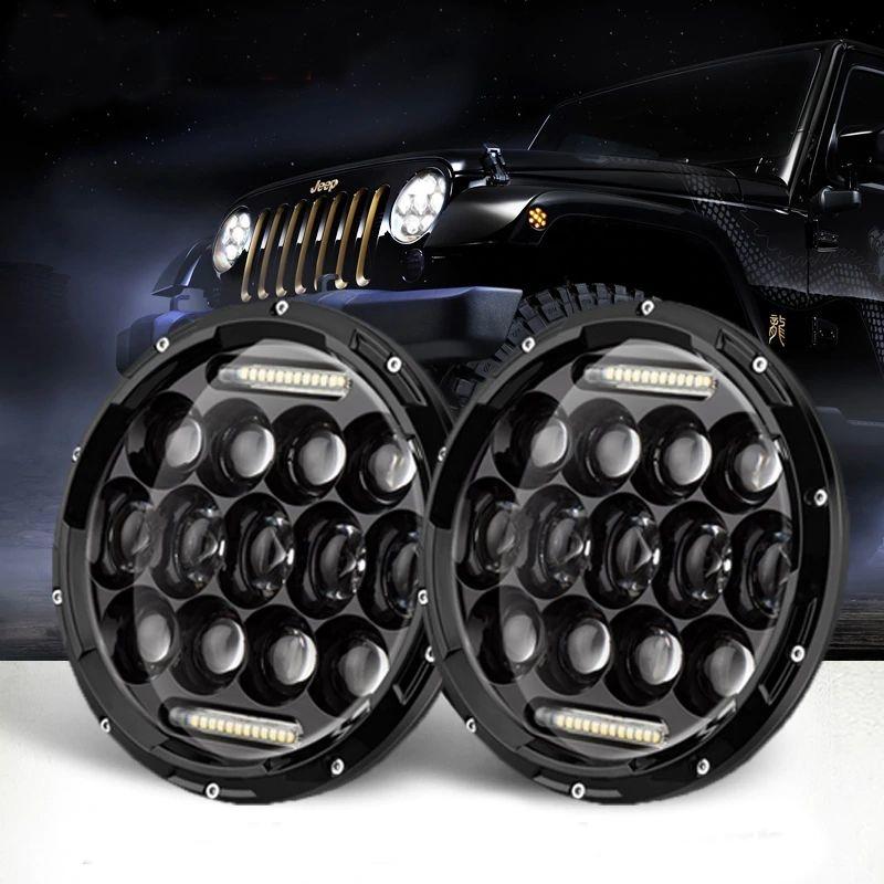 LED Headlights & Halo Fog Lights Set for 07-18 Jeep Wrangler