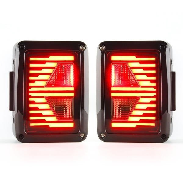 07-18 Jeep Wrangler LED Tail Lights with Arrow Turn Signal