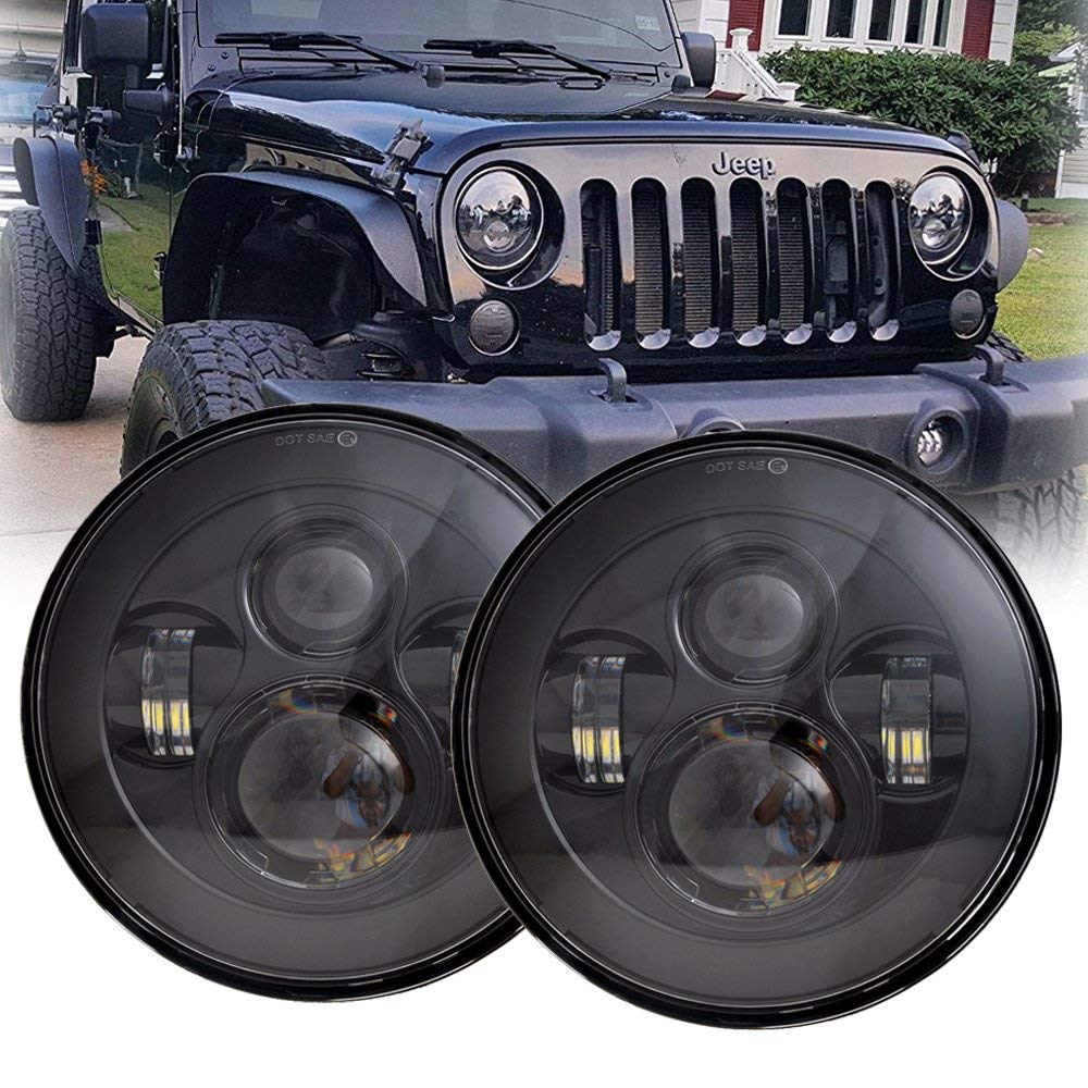 LED Headlights & Fog Lights Set for 07-18 Jeep Wrangler